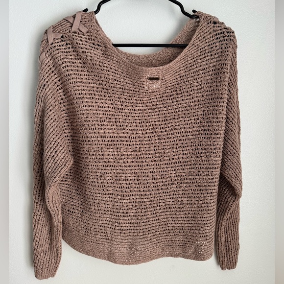 Billabong Brown Crew Neck Sweater with Relaxed Fit - Picture 4 of 5